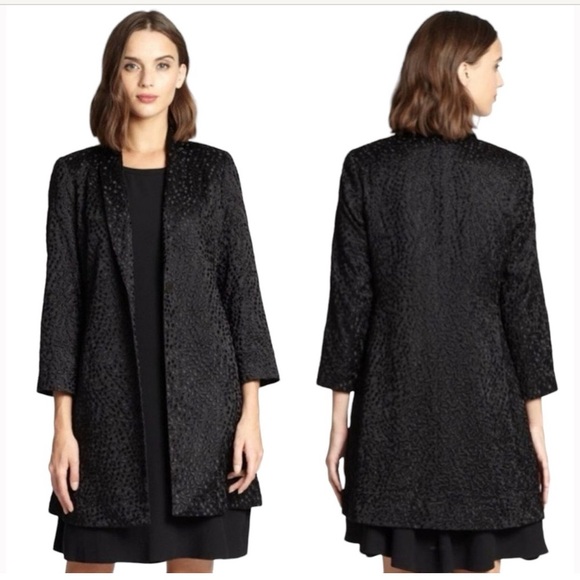 Eileen Fisher Embroidered Silk Dot Jacket